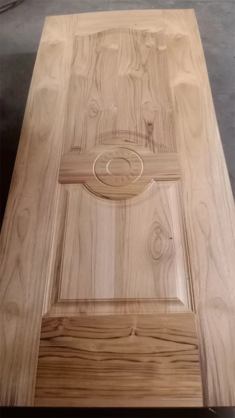 760X2150X3mm Chinese Ash Veneer HDF Doorskin Product E1 Glue