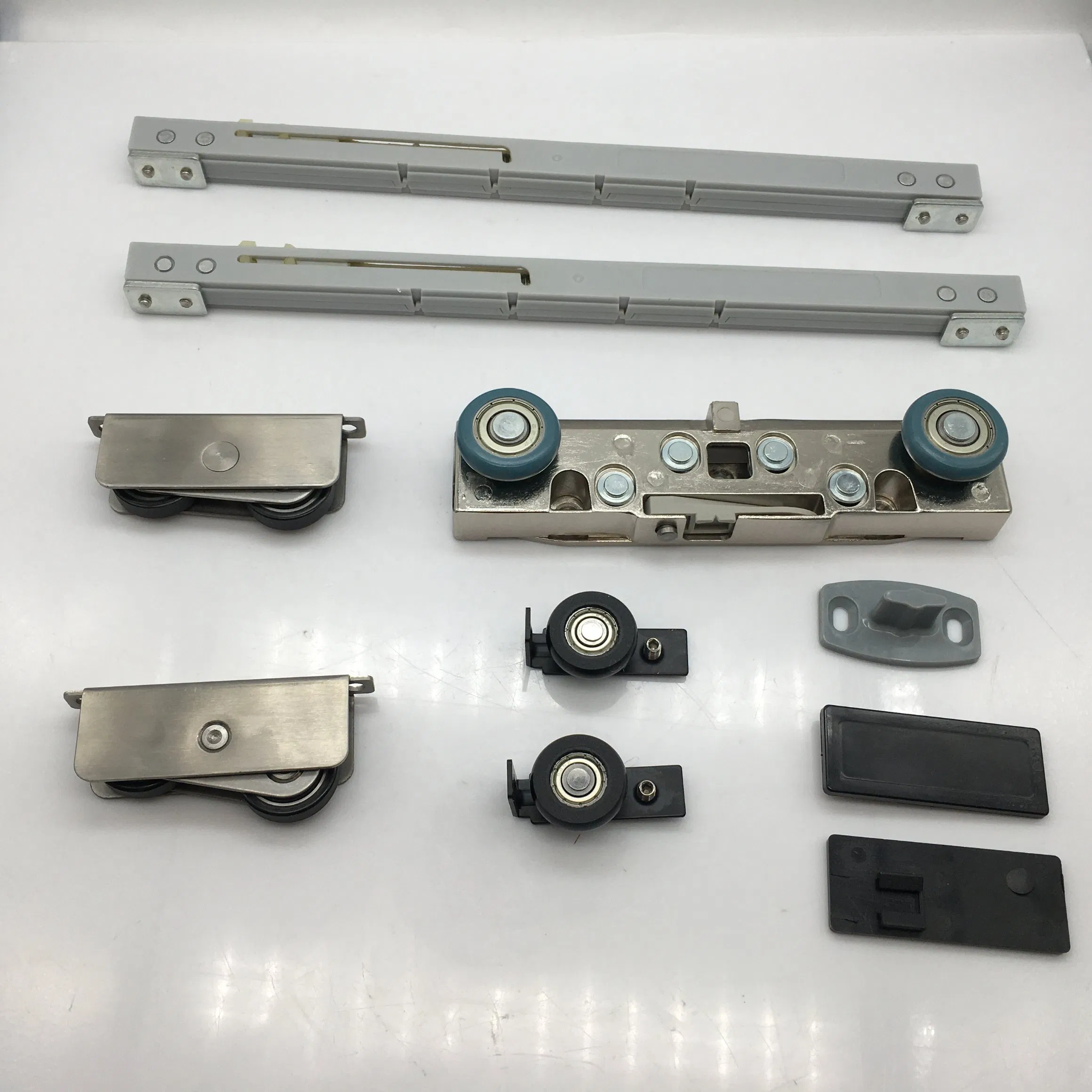 Ghost Wood Door Hanging Roller Hidden Concealed Invisible Track Sliding Door System