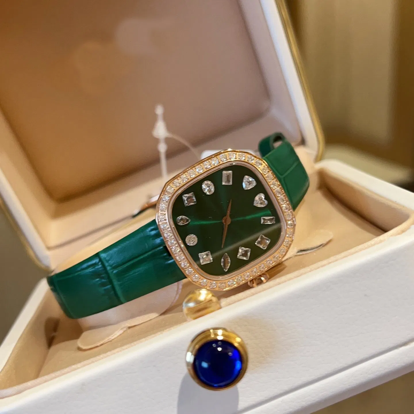 Tiffanny Style Luxury Ladies Diamond Watch Watch Elegant Women Clone Watch