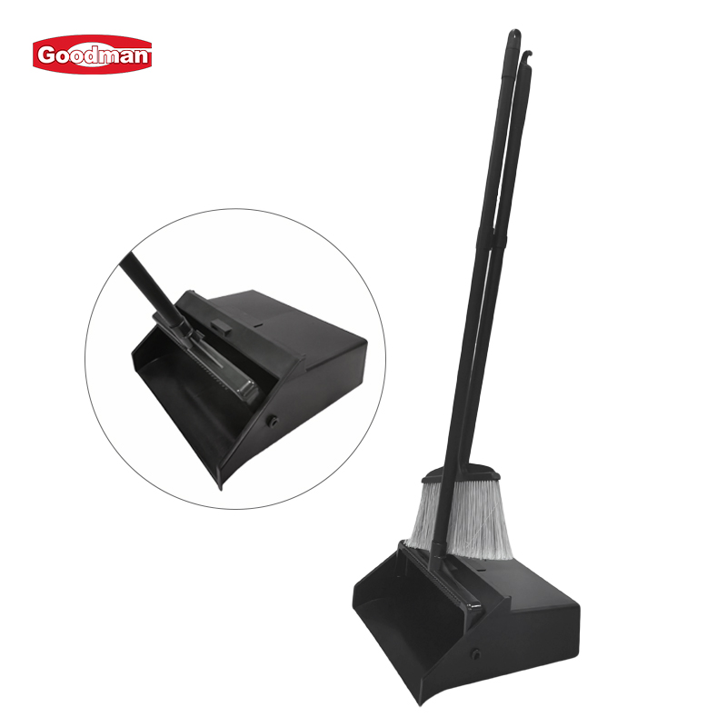 Comercial Household Cleaning Supplies Long Handle Plastic Broom and Dust Pan