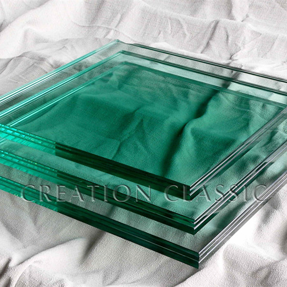 Clear Laminated Glass for Kitchen Door Glass and Sliding Doors Glass with Two Layers of PVB Film
