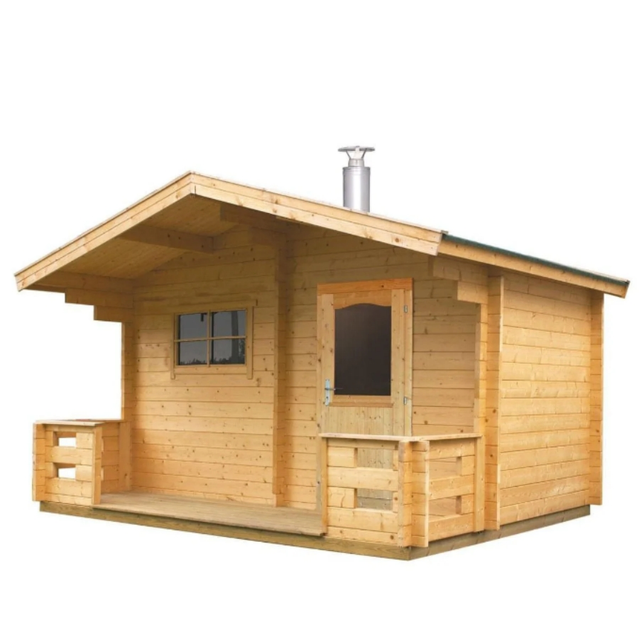 Easy Installation 4-6 People Wood Fired Sauna Cedar Wood Sauna