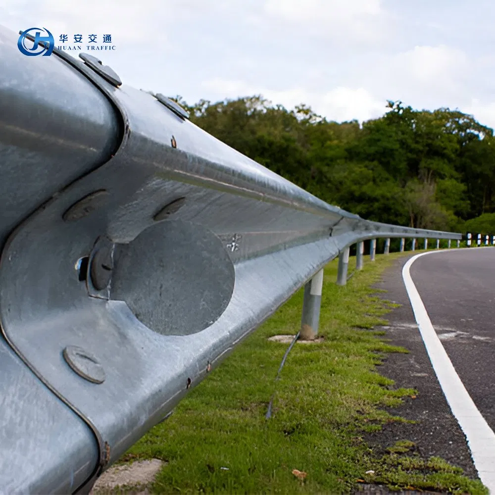 High Speed Road Safety Barrier W Beam Guardrail Traffic Safety Barrier High Strength Galvanized Barrier