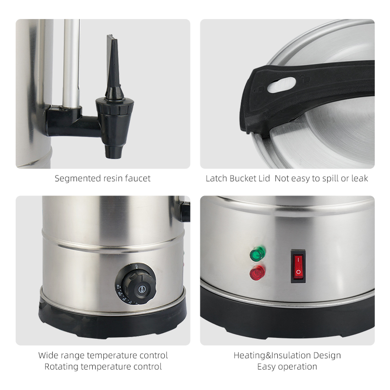 5L Stainless Steel Catering Electric Water Boiler Commercial Electric Kettle