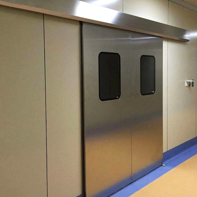 Advanced Stainless Steel Sliding Door for Cleanroom Applications