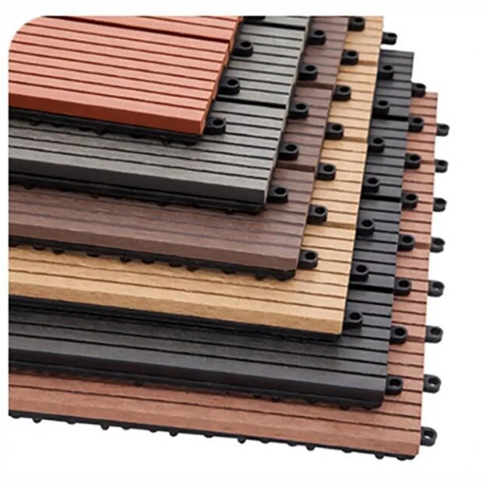 Waterproof Interlocking Composite Deck Tiles Square Living Outdoor WPC Floor Decking