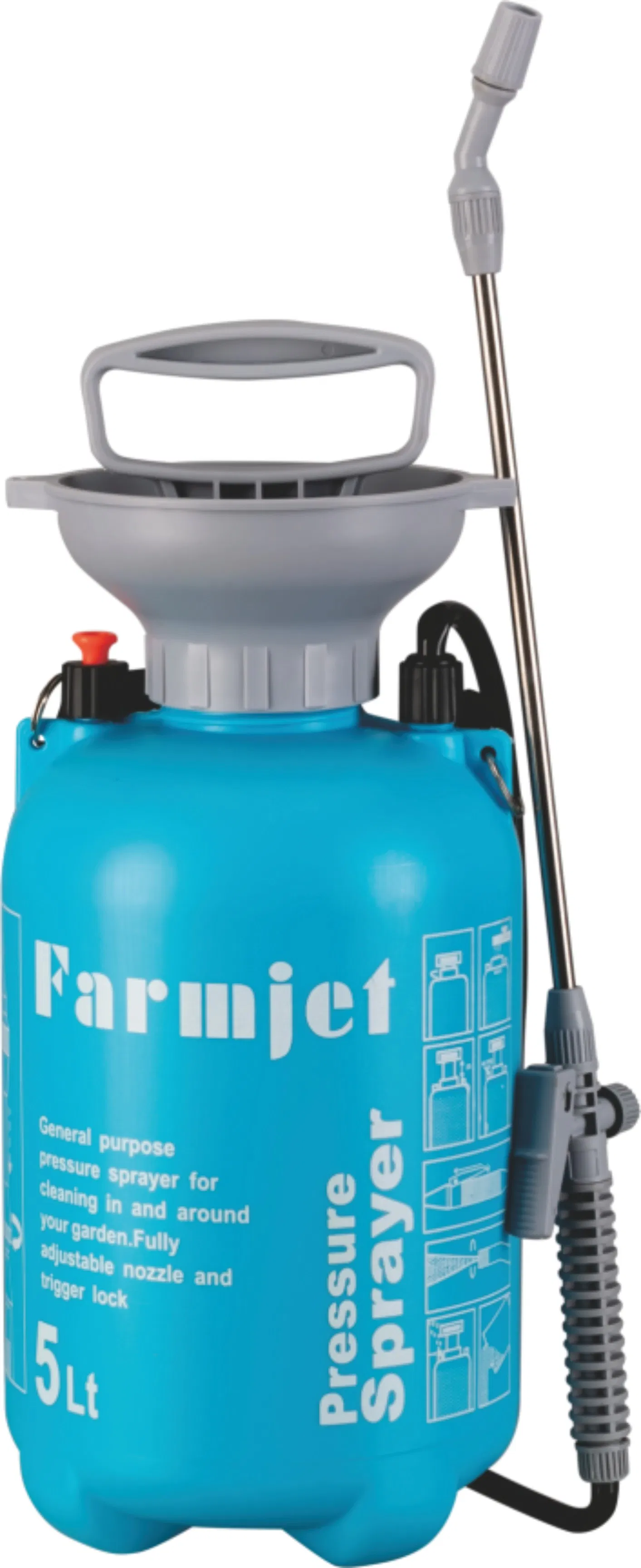 Plastic Knapsack Air Pressure Garden Sprayer 5L Hand Pump Sprayer