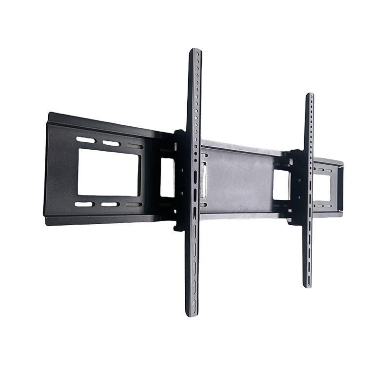 Black Universal OEM ODM Customized Tilt +15 to -15° Wall Mount 80"~120" Tilting Monitor Stand