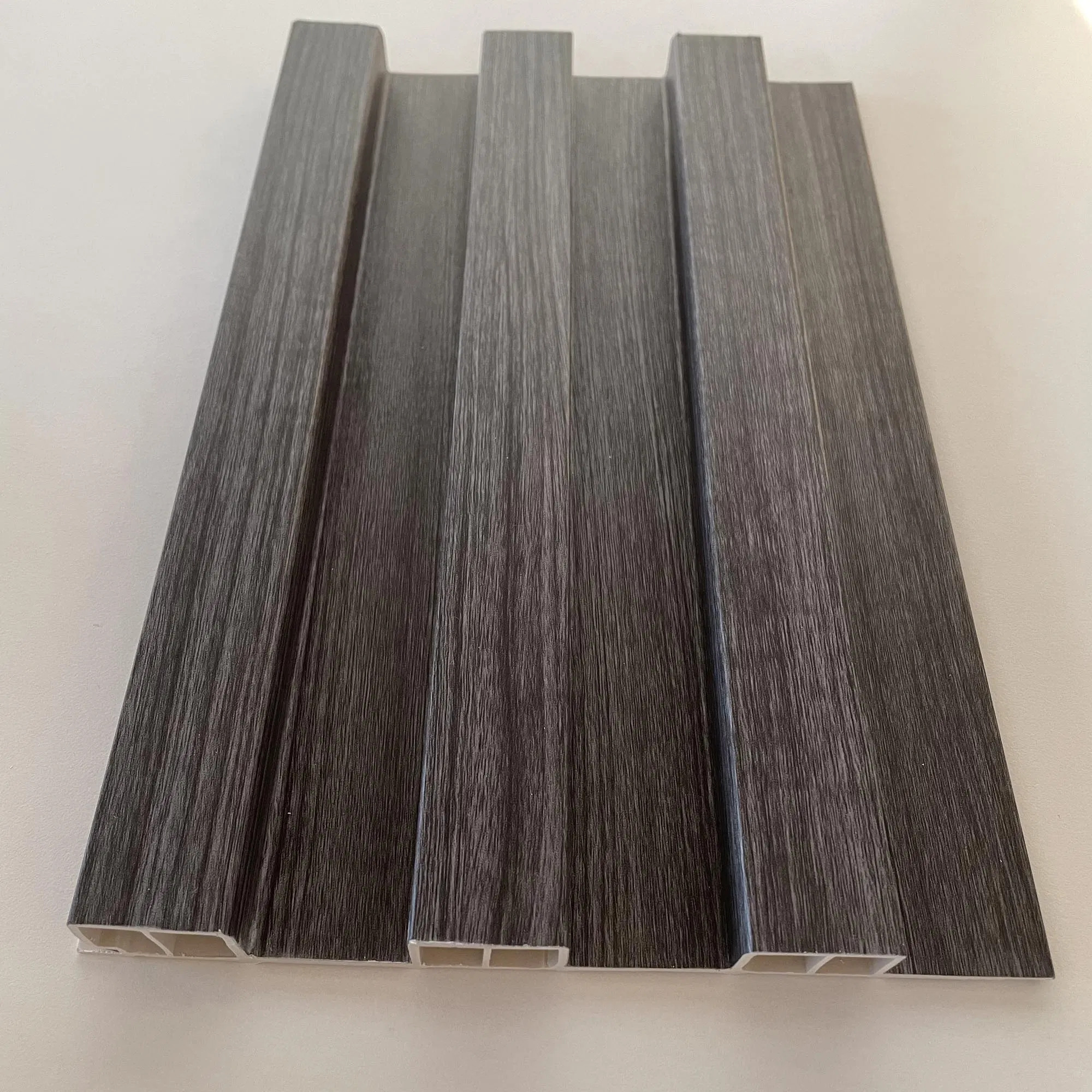 High Grade Hollow Design Indoor Interior Laminated Slat Fluted WPC Wall Panel