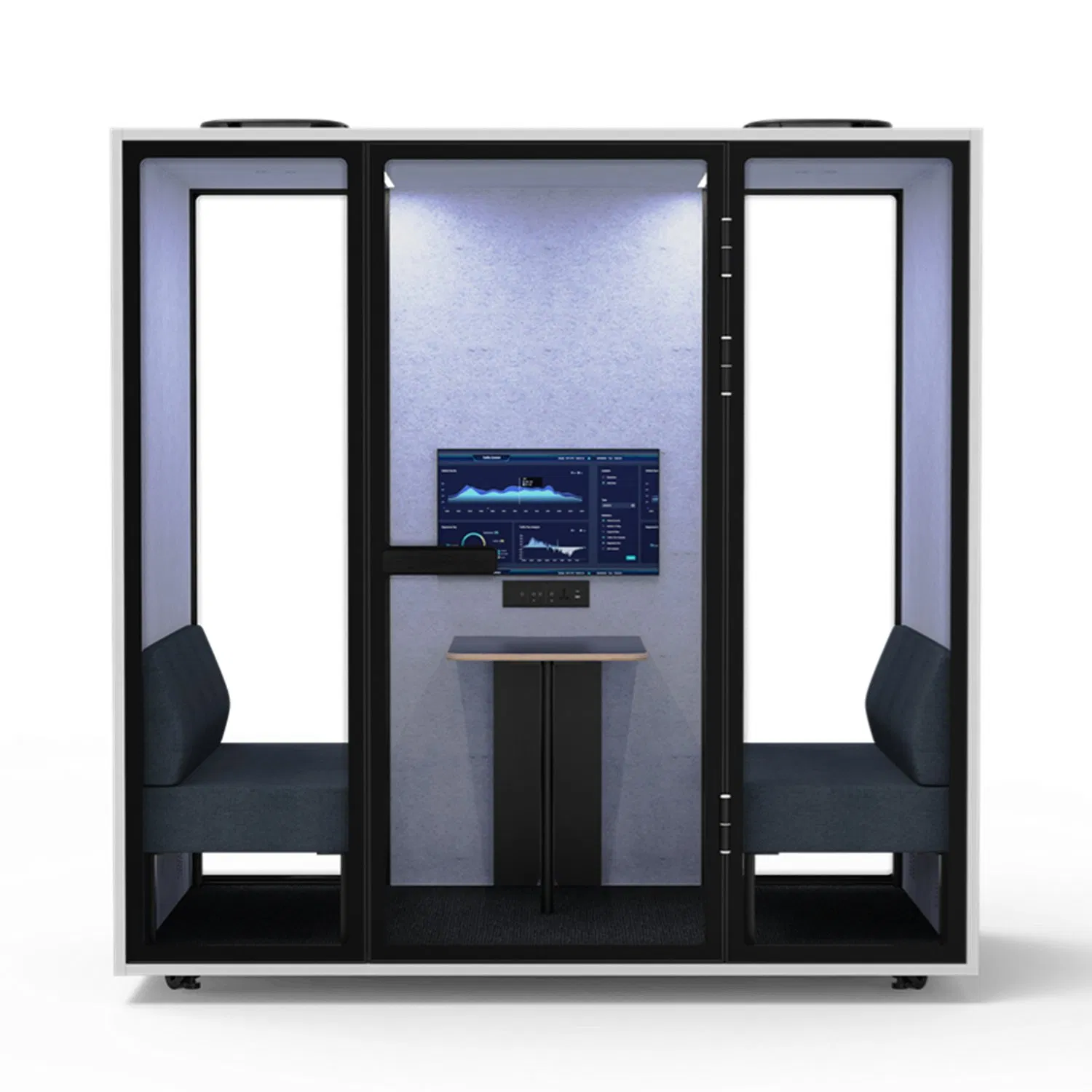 Factory Wholesale Acoustic Small Work Meeting Pods for 4 People