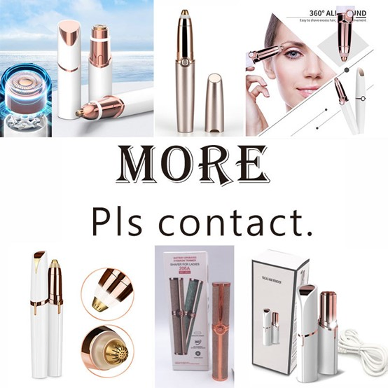 Hot Selling 2-in-1 Rechargeable Electric Epilator for Women Portable Face Shaver Eyebrow Trimmer Lip Body Facial Hair Remover Customizable