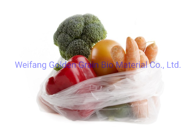 Hot Sale 100% Bio Compostable Degradable Supermarket Shopping Bags on a Roll and Biodegradable Fruits Vegetables Bags