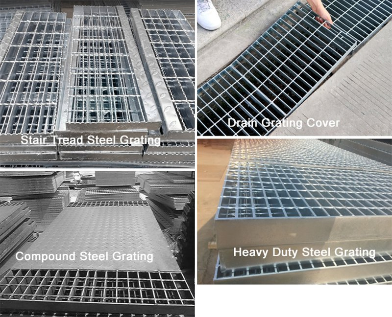 Hot Sale Steel Grating Q195 Q235 Aluminum FRP Drain Grating Covers Diffraction