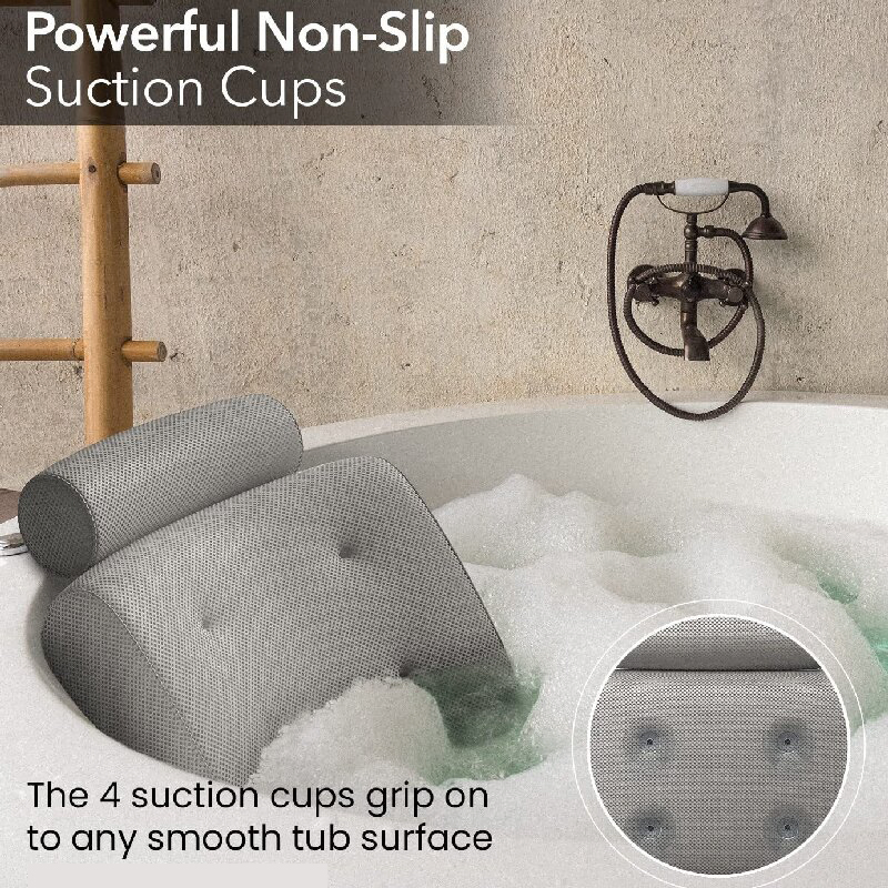 Factory Supply Headrest Bathtub Pillow Comfortable SPA Soaking Cushion Pillow