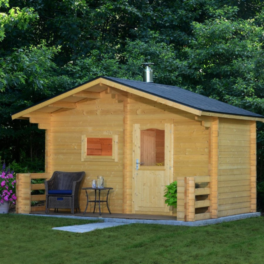 Easy Installation 4-6 People Wood Fired Sauna Cedar Wood Sauna