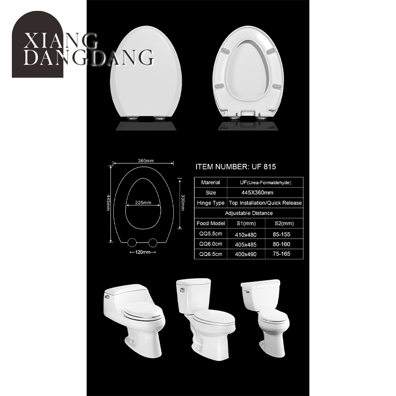 Slimline Plastic Quiet Close Oval Toilet Seat with Cover