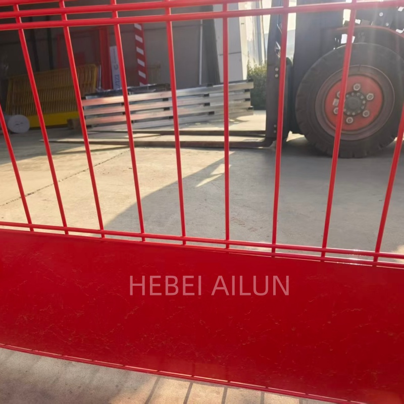 Temporary Safety Edge Protection Barrier Construction Site Perimeter Guardrail for Construction Edge Safety Metal Fence Fall Prevention Systems