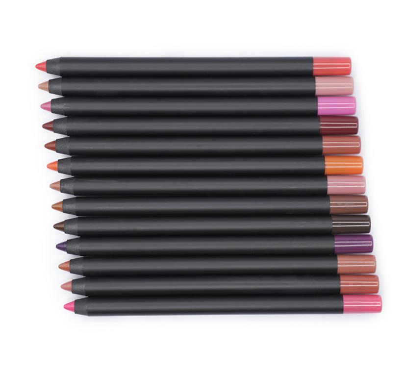 13 Colors Custom Black Lip Liner Beautify Lip Shape Waterproof Delicate Wholesale Lipliner