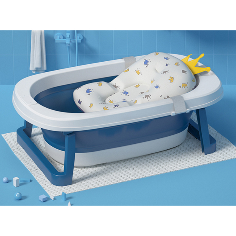 Baby Bath Basin, Baby Bathtub with Thermometer Show and Bathbed