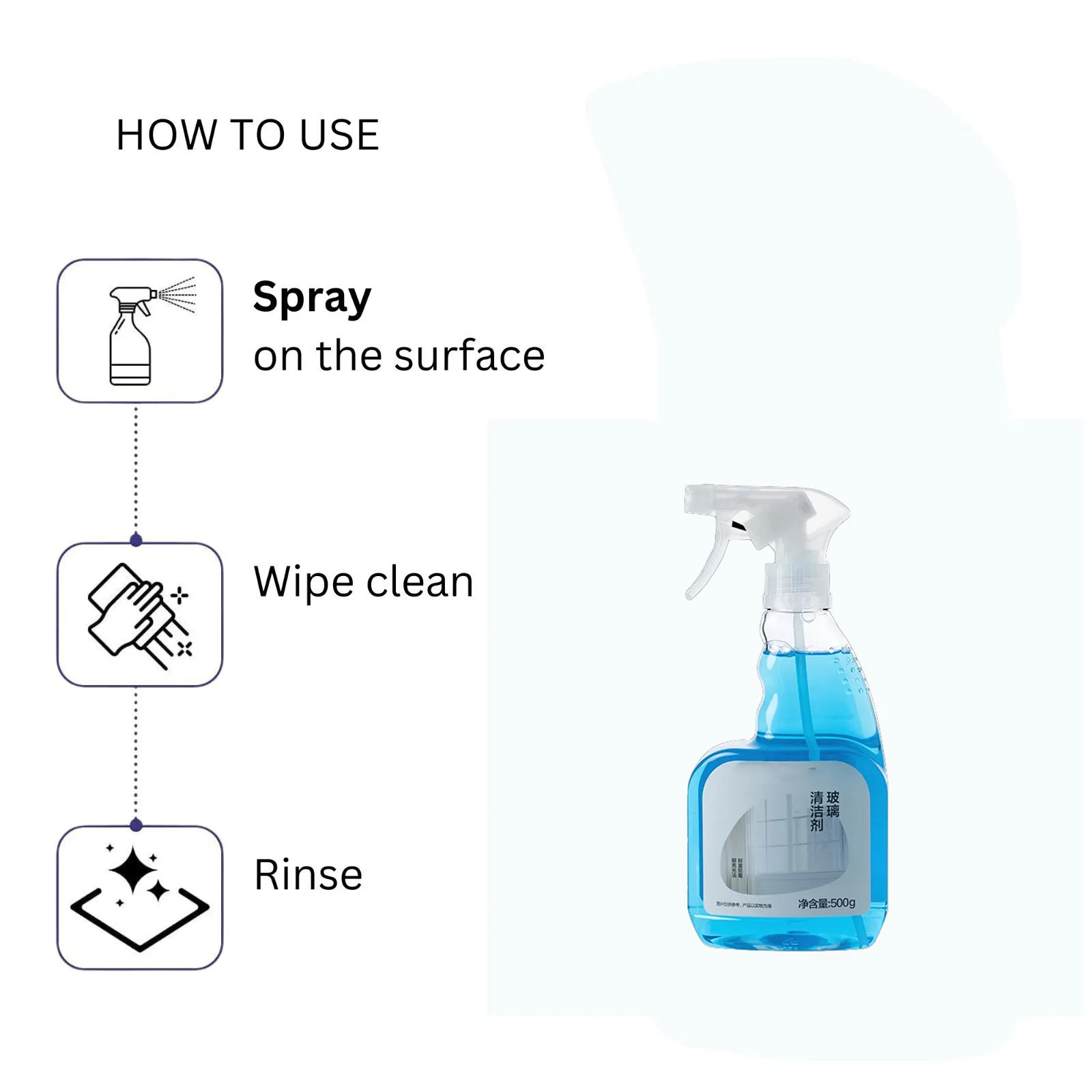 Factory Wholesale Best Selling Household Product Glass Mirror Wash Cleaner