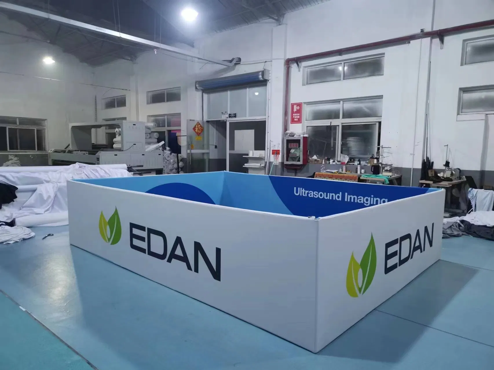 Aluminum Tube Dye Sublimation Tension Fabric Banner Tradeshow Hanging Signs Square Ceiling Banners