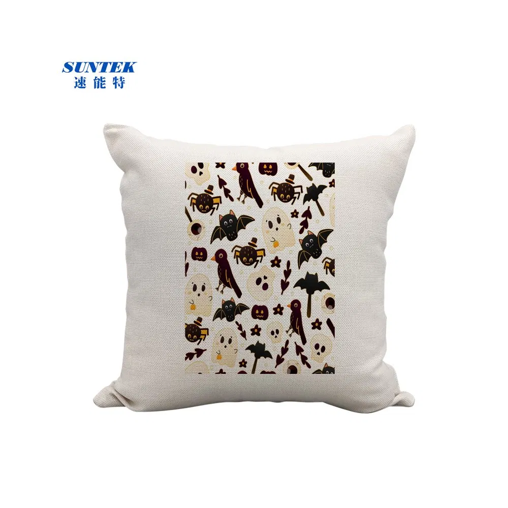 Printable Linen Pillow Case 16X16in, White Two-Side Design