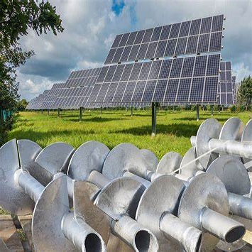 ASTM Standard Galvanized Pipe Steel Anchor Welded Helical Screw Piles for Solar Farm Gas Oil