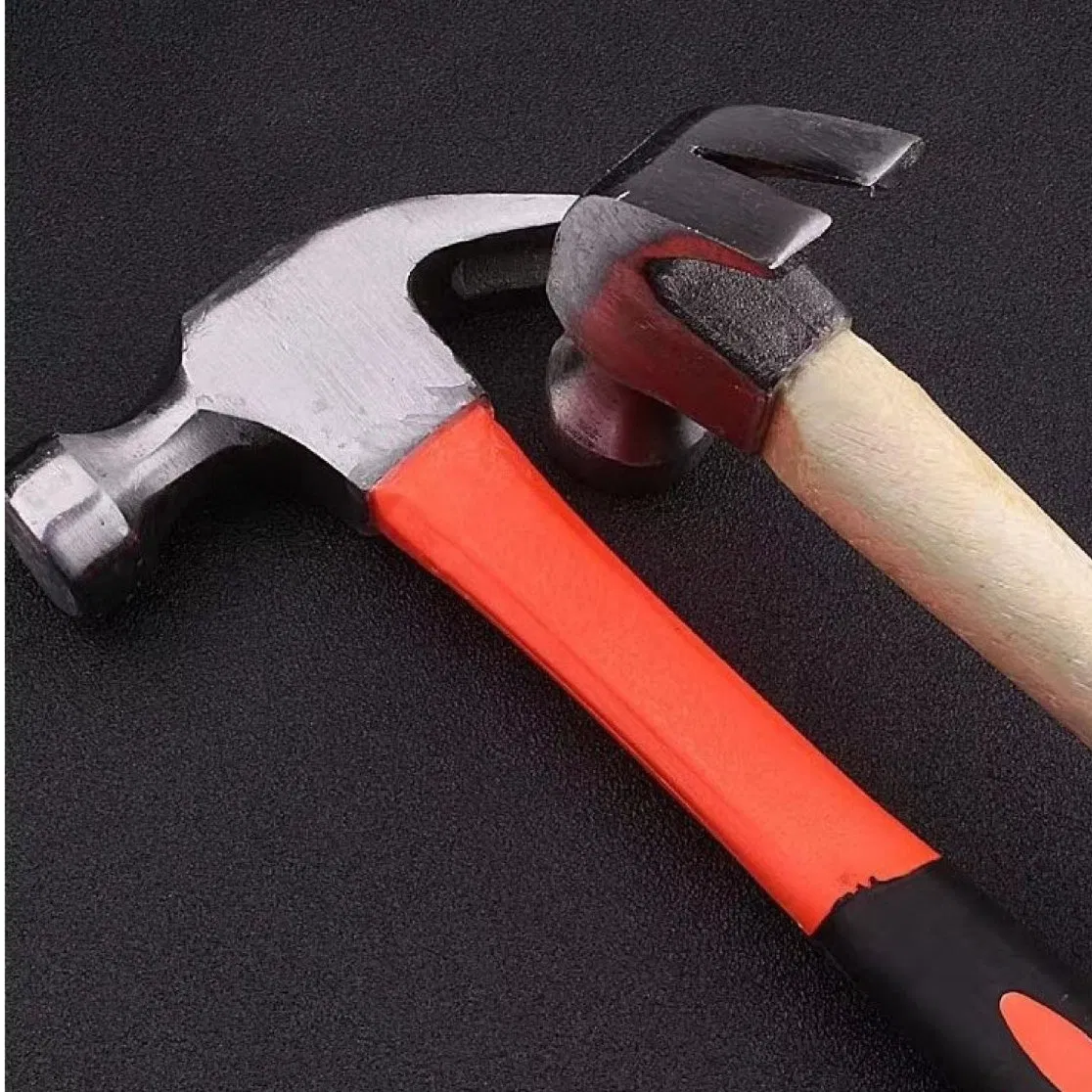 8oz 18oz 24oz Carpenters Fiberglass Handle Claw Hammer