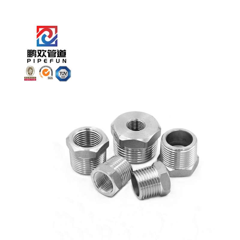 Stainless Steel Forged Fitting Reducing Hex Head Bushing 1/2''-48''