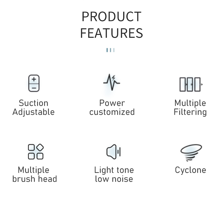 700W Home Horizontal Powerful Cyclonic Canister Bagged Vacuum Cleaner