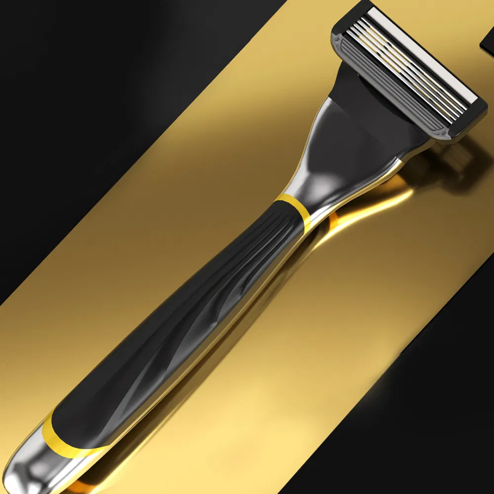 Five Blade Metal Handle Cartridge Razor Private Label Box Package