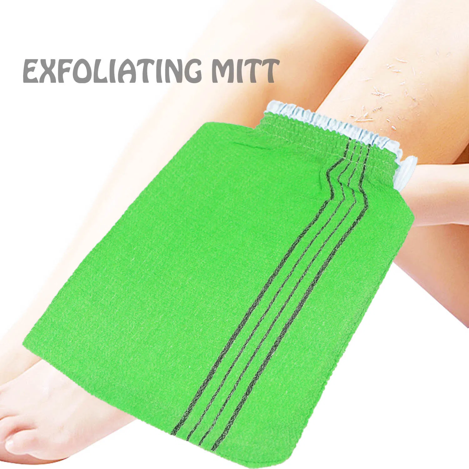Dead Skin Remover Viscose Fibre Exfoliating Mitt Kessa Hammam Body Scrubber Body Cleaning Glove for Women and Men