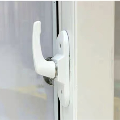 UPVC Window Door Handle Crescent Lock Sliding Window Moon Lock Hardware Accessories Aluminum Zinc Material Nisen Cl02