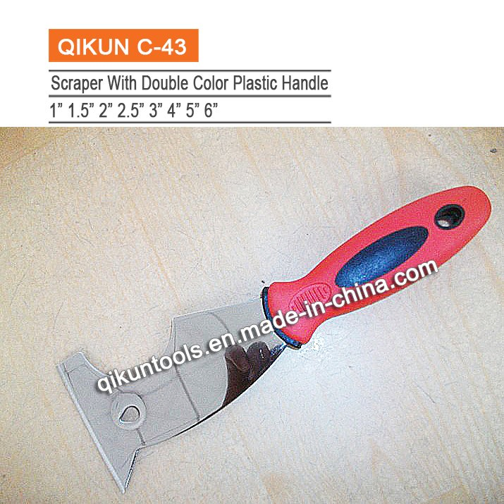 C-43 Construction Decoration Paint Hardware Hand Tools Plastic Handle Multifunction Mirror Polished Putty Knife Scraper