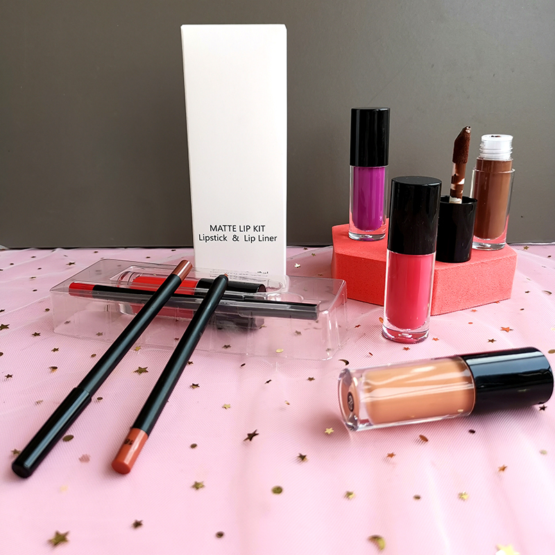 Wholesale Custom Logo Waterproof Long Lasting Matte Lipstick Lipliner Set