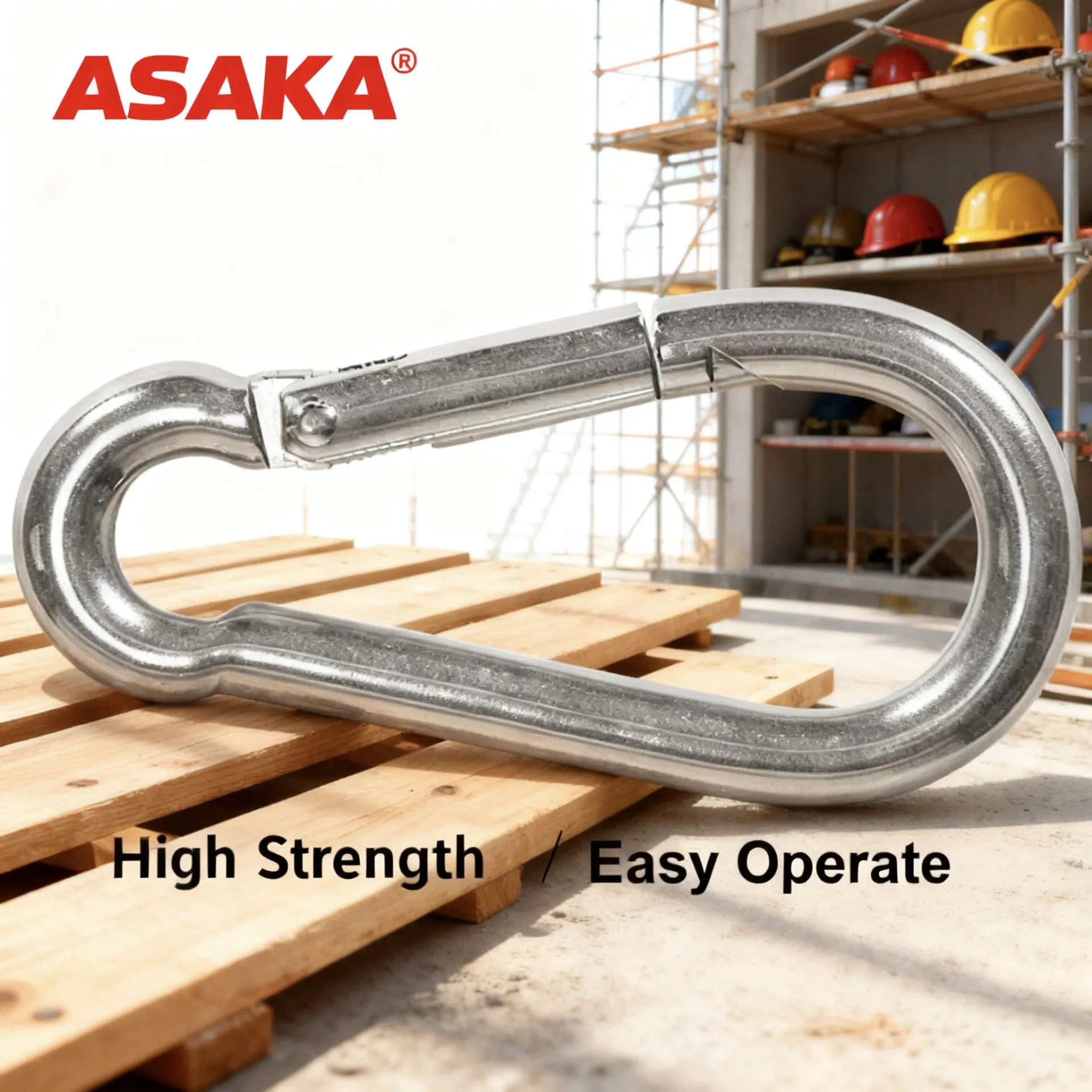 Asaka Carbon Steel DIN5299 Aluminum Alloy Carabiner Hook