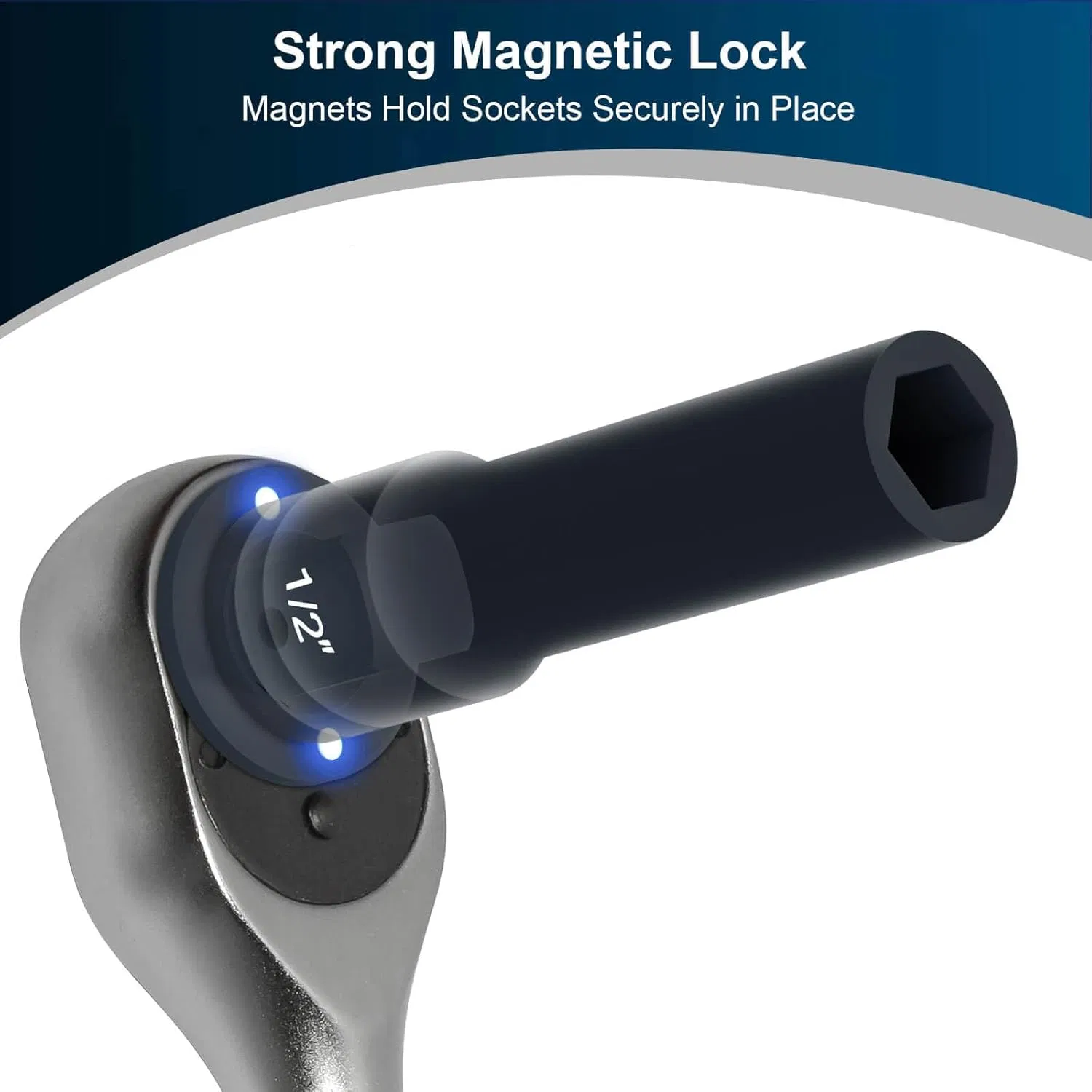 Набор низкопрофильных переходников для ударного гайковерта (4 шт)