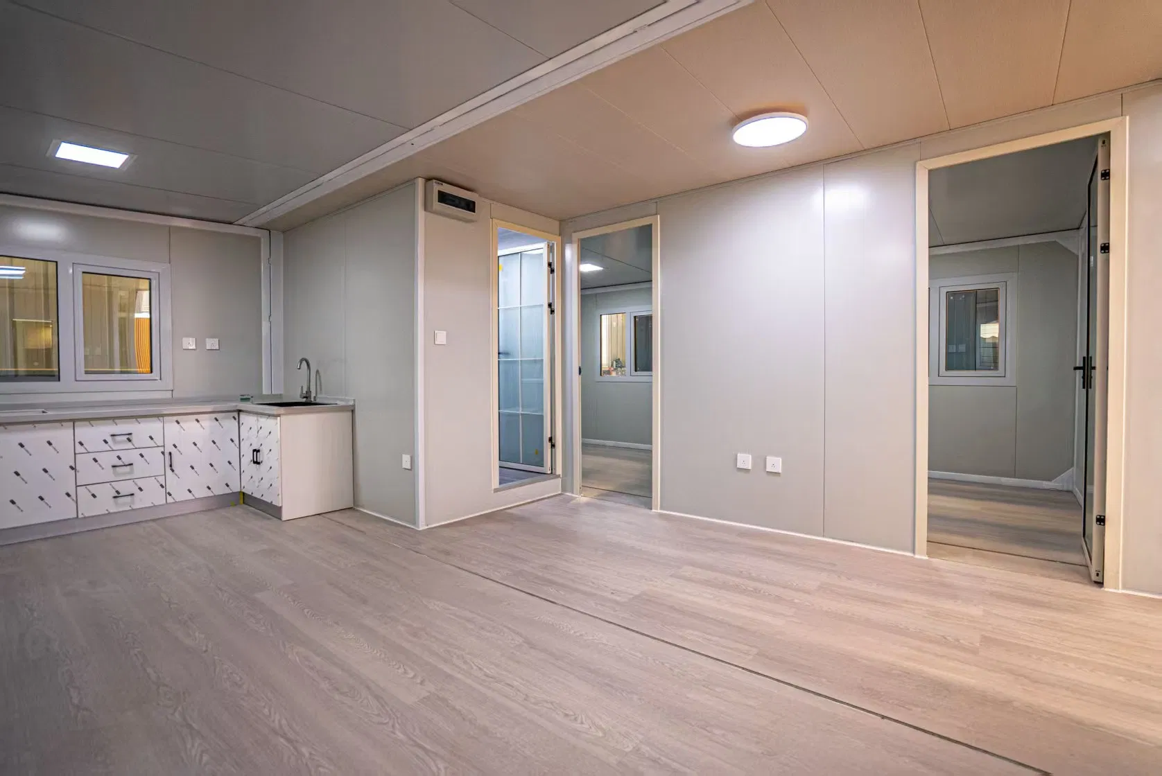 Контейнерный дом 20FT с раскладными крыльями