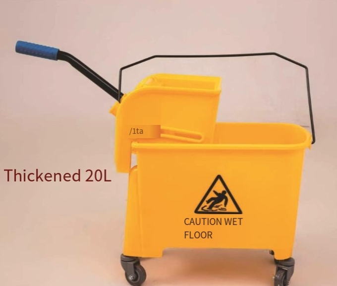 Wholesale Thickened Single-Barrel Water Extraction Cart Mop Bucket