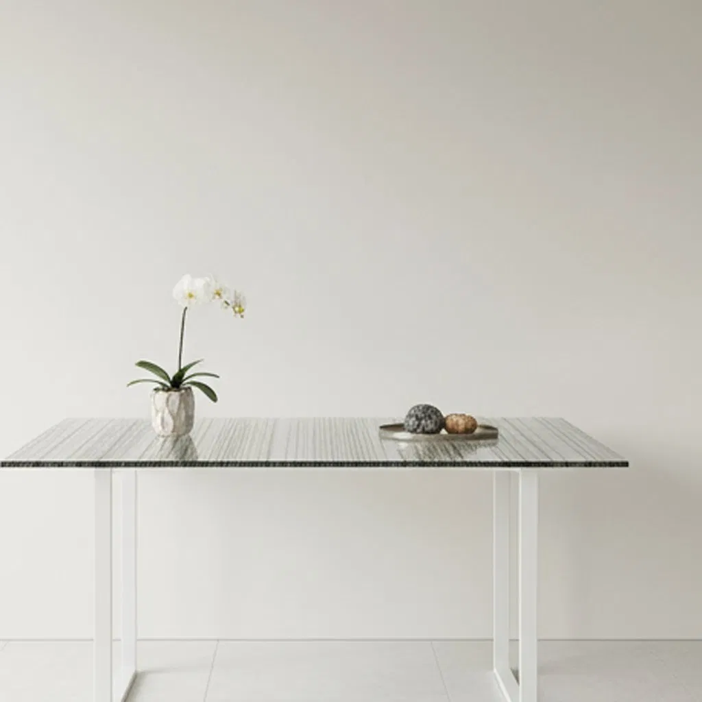 Minimalist Geometric Design Glass Custom Dining Room Installation Laminated Glass