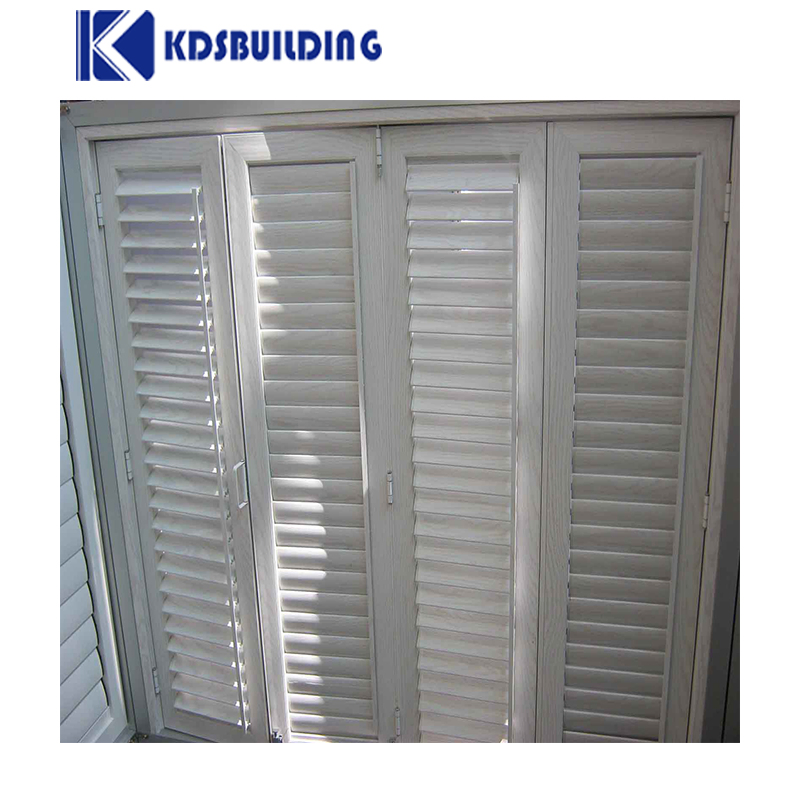 Manufacture Custom Size Waterproof Interior Window Shutters Exterior Plantation Shutters Aluminum Window Shutters Blind