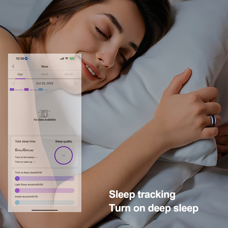 Умное кольцо 3.4G с мониторингом здоровья, IP68