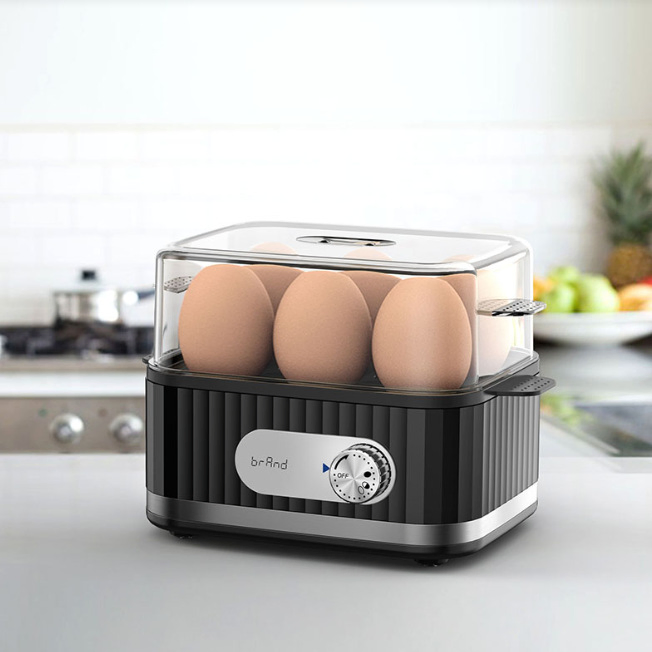 Egg Boiler Electric Egg Cooker for Hard Boiled Eggs, Poacher Eggs, Omelet Maker & Vegetable Steamer, Holds 6,