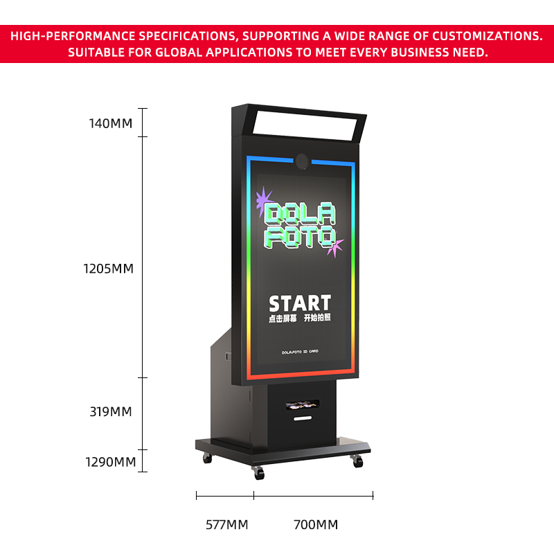 Photo Booth Photobooth Design Selfie Touch Screen LED Frame Booth