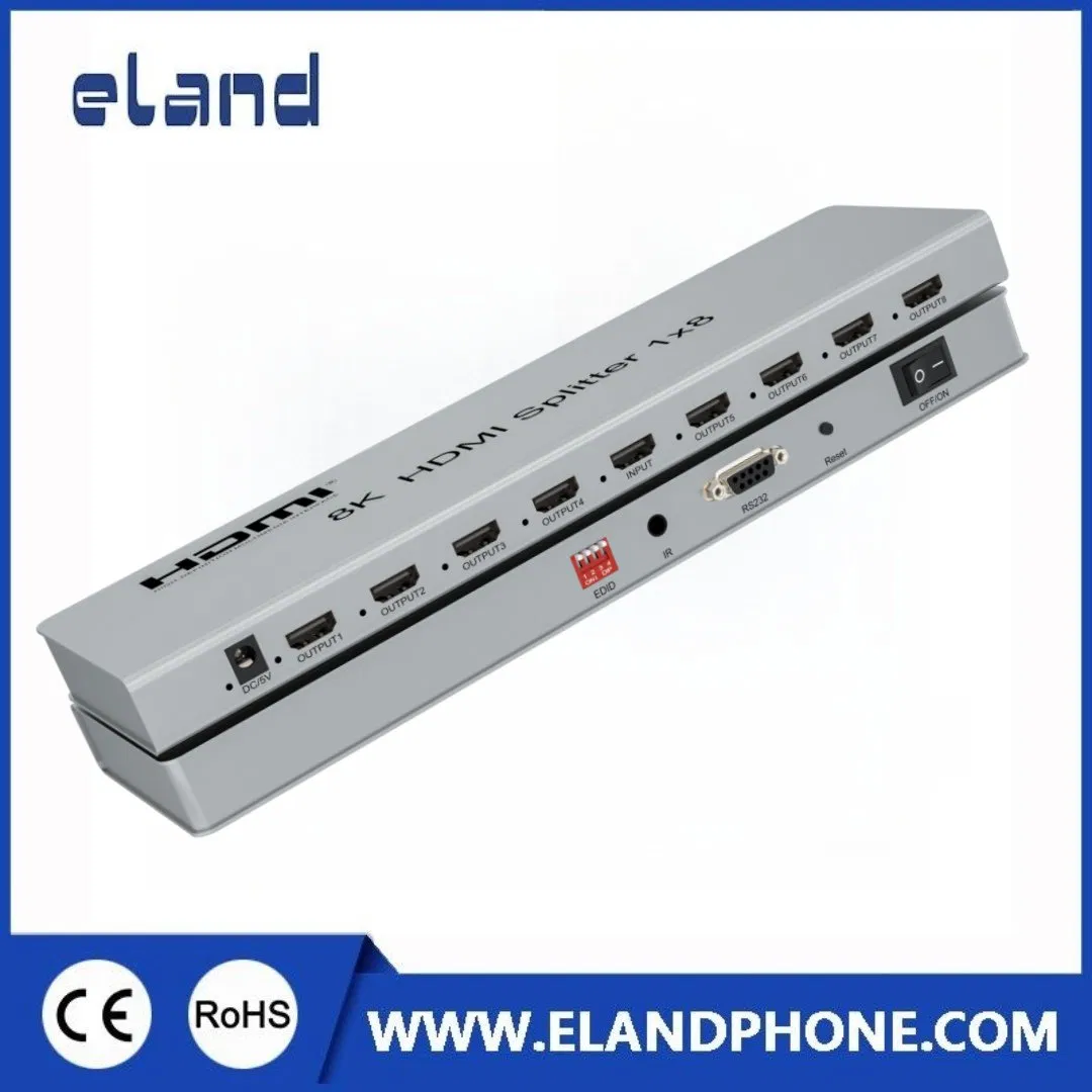 Разветвитель HDMI 1x8 4K 60 Гц