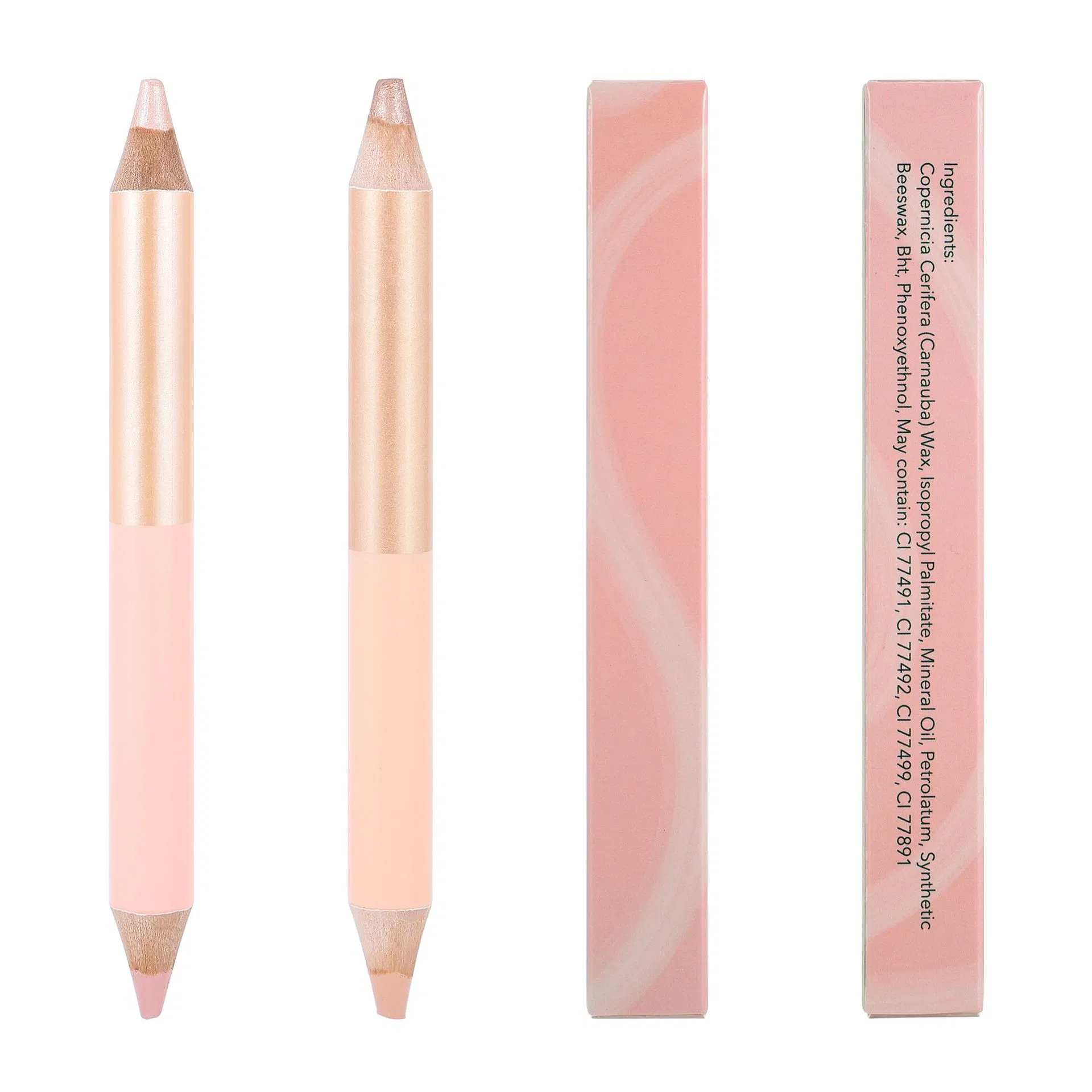 Makeup Wooden Dual End Eyebrow Highlighter Pen Concealer Pencil Private Label