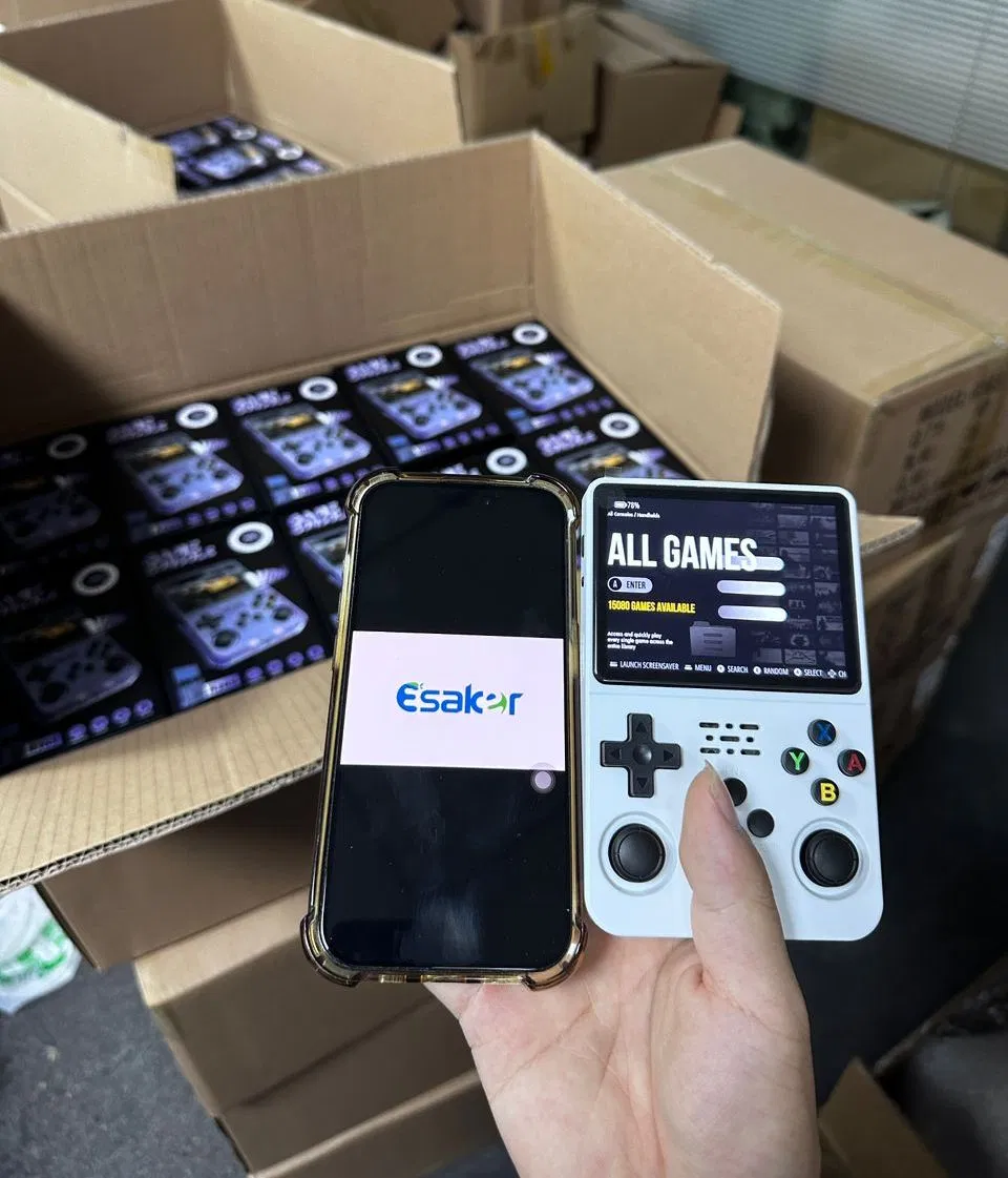 Портативная консоль R36s с 15000+ игр, 64GB