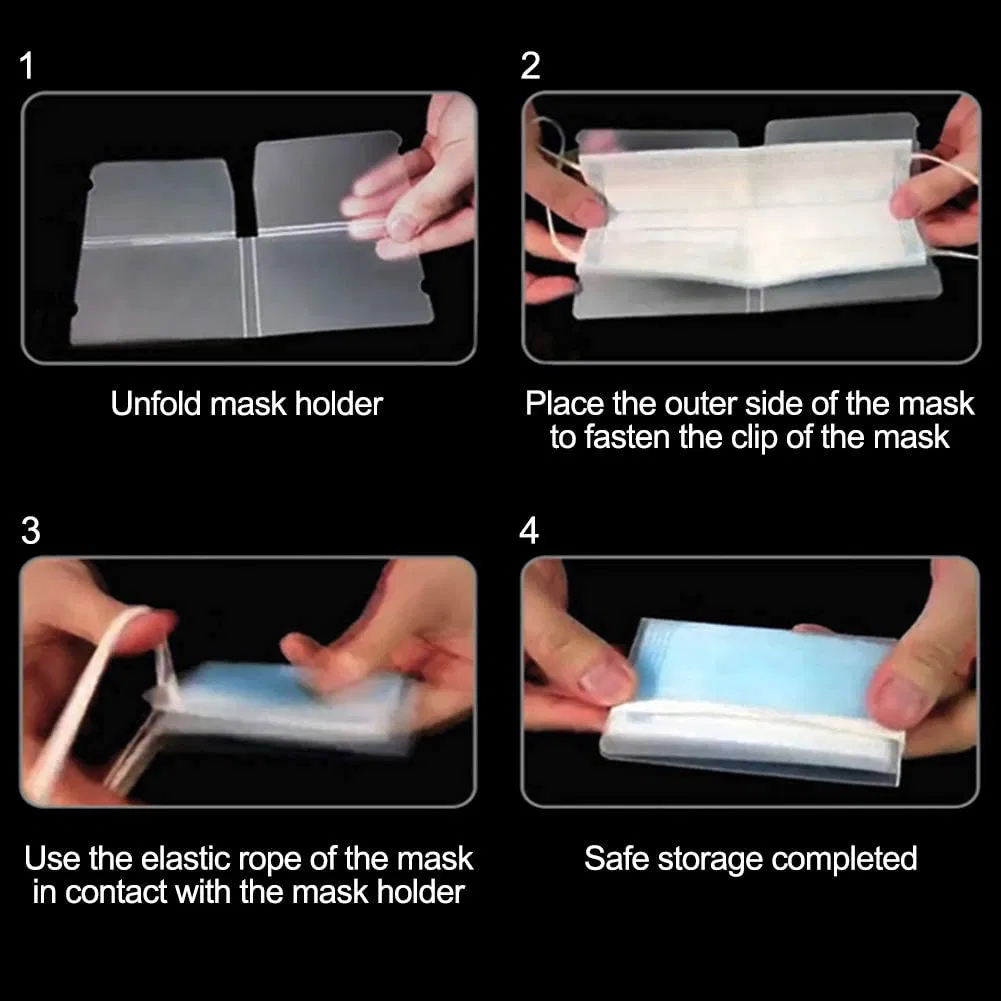 Ready Stock Fast Delivery PP Face Mask Storage Case Keeper Holder