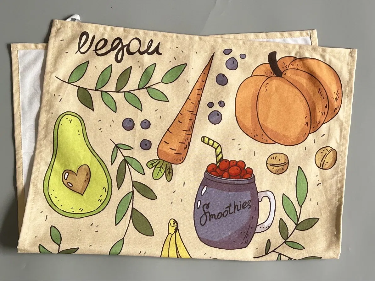 Popular Custom Digital Printed Kitchen Napkin Tea Towels