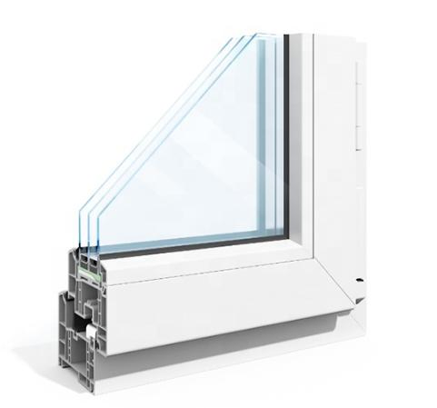 Top Selling Vinyl Edge Single Pane UPVC Lifespan Double Hung Mechanism Plastic Window
